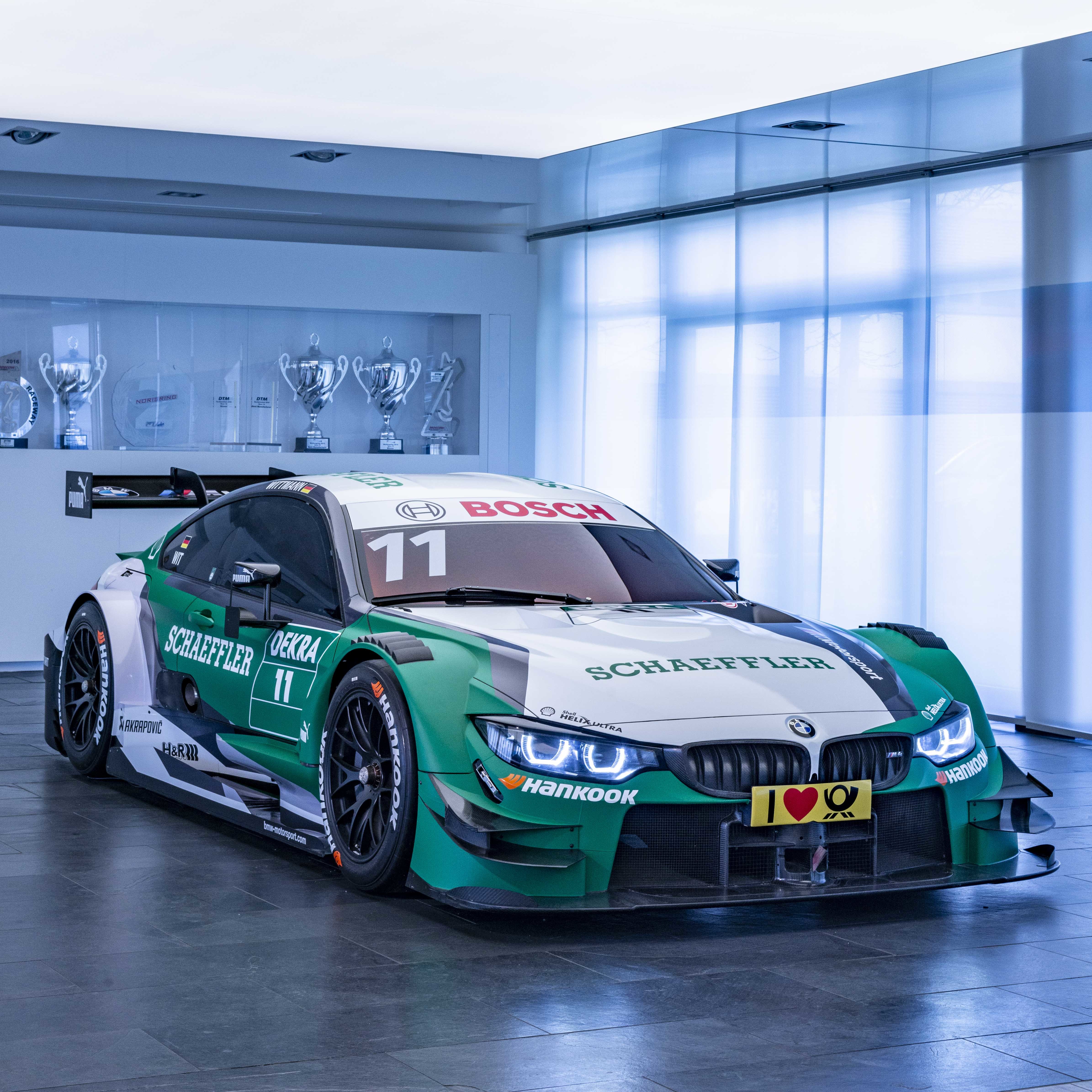 Ab 4. Mai am Start bei der DTM: der über 600 PS-starke Rennwagen BMW M4 DTM vom BMW Team RMG.