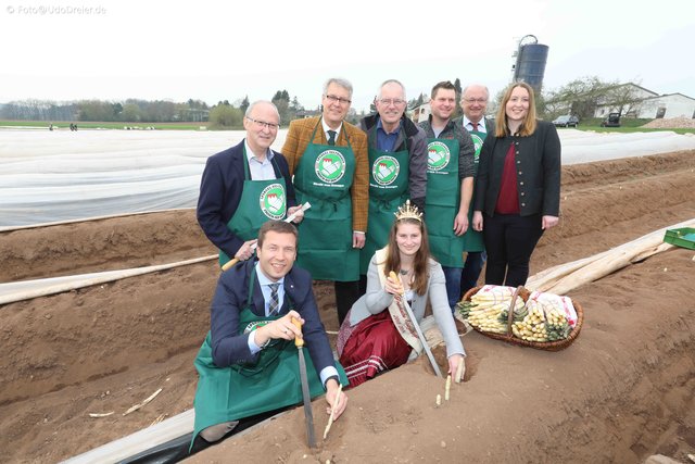 Start in die bayerische Spargelsaison 2019 in Obermichelbach.  | Foto: Udo Dreier