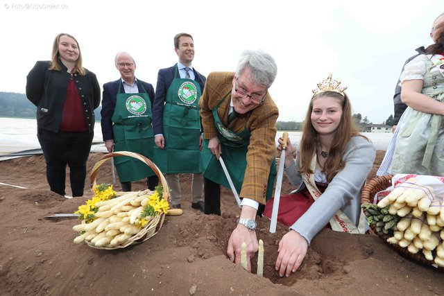 Start in die bayerische Spargelsaison 2019 in Obermichelbach.  | Foto: Udo Dreier