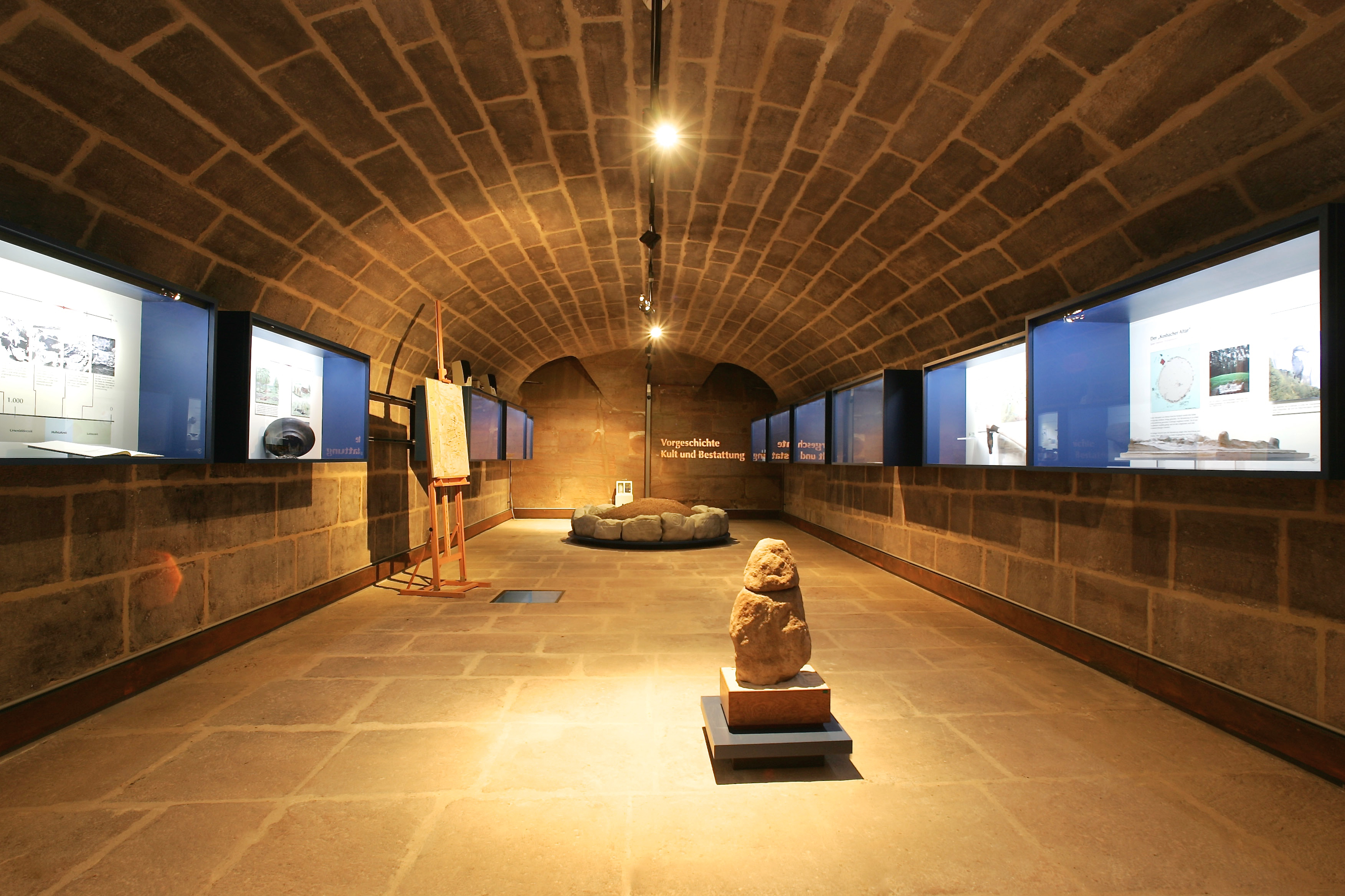 Ausstellung in der Abteilung „Vorgeschichte“.
Foto: Erich Malter