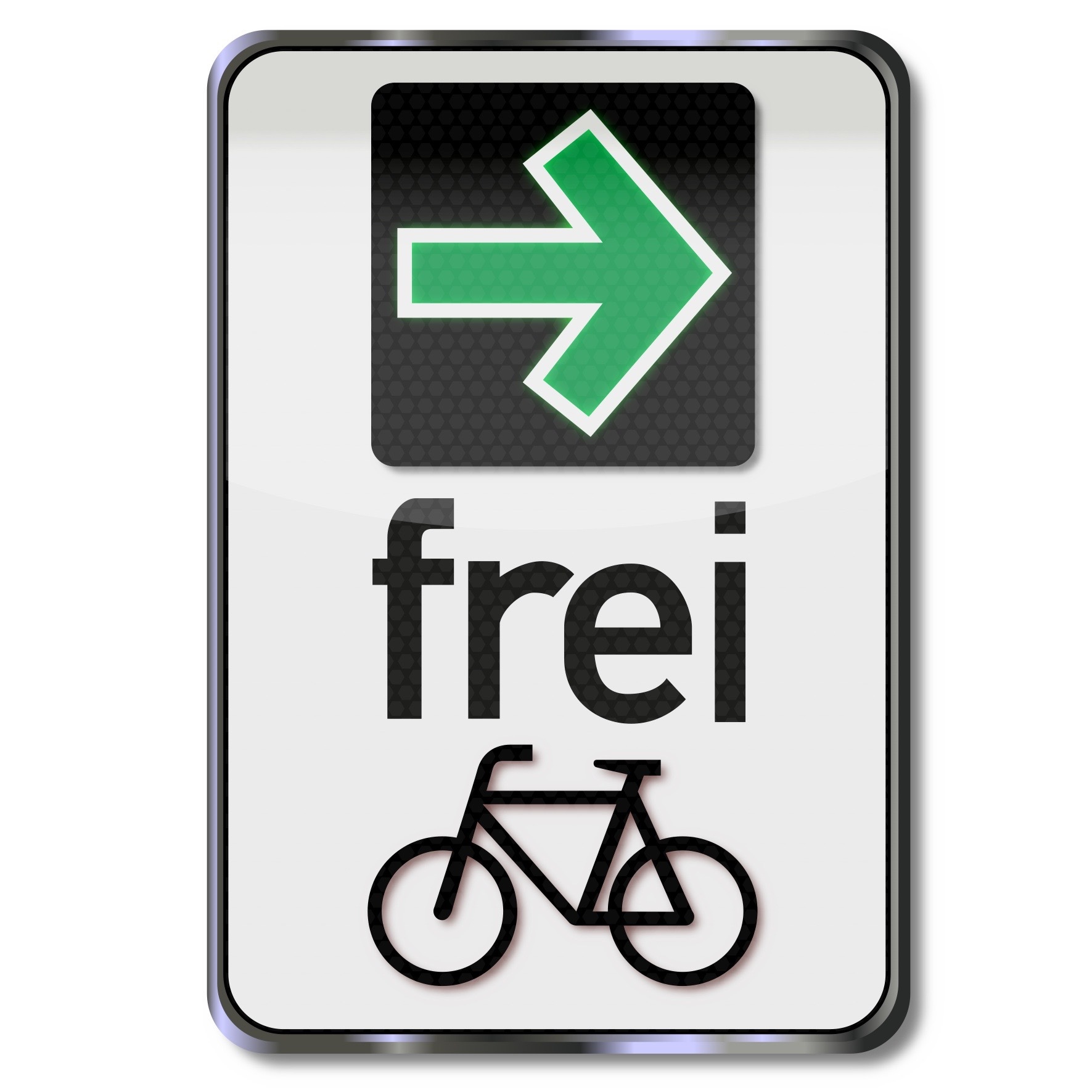 Ein grüner Pfeil mit Fahrradsymbol erlaubt dabei das Rechtsabbiegen an roten Ampeln ausschließlich für Radfahrer.
