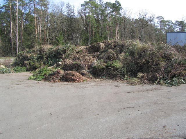Der Grüngutabladeplatz im Entsorgungszentrum Deponie Gosberg | Foto: Landratsamt Forchheim