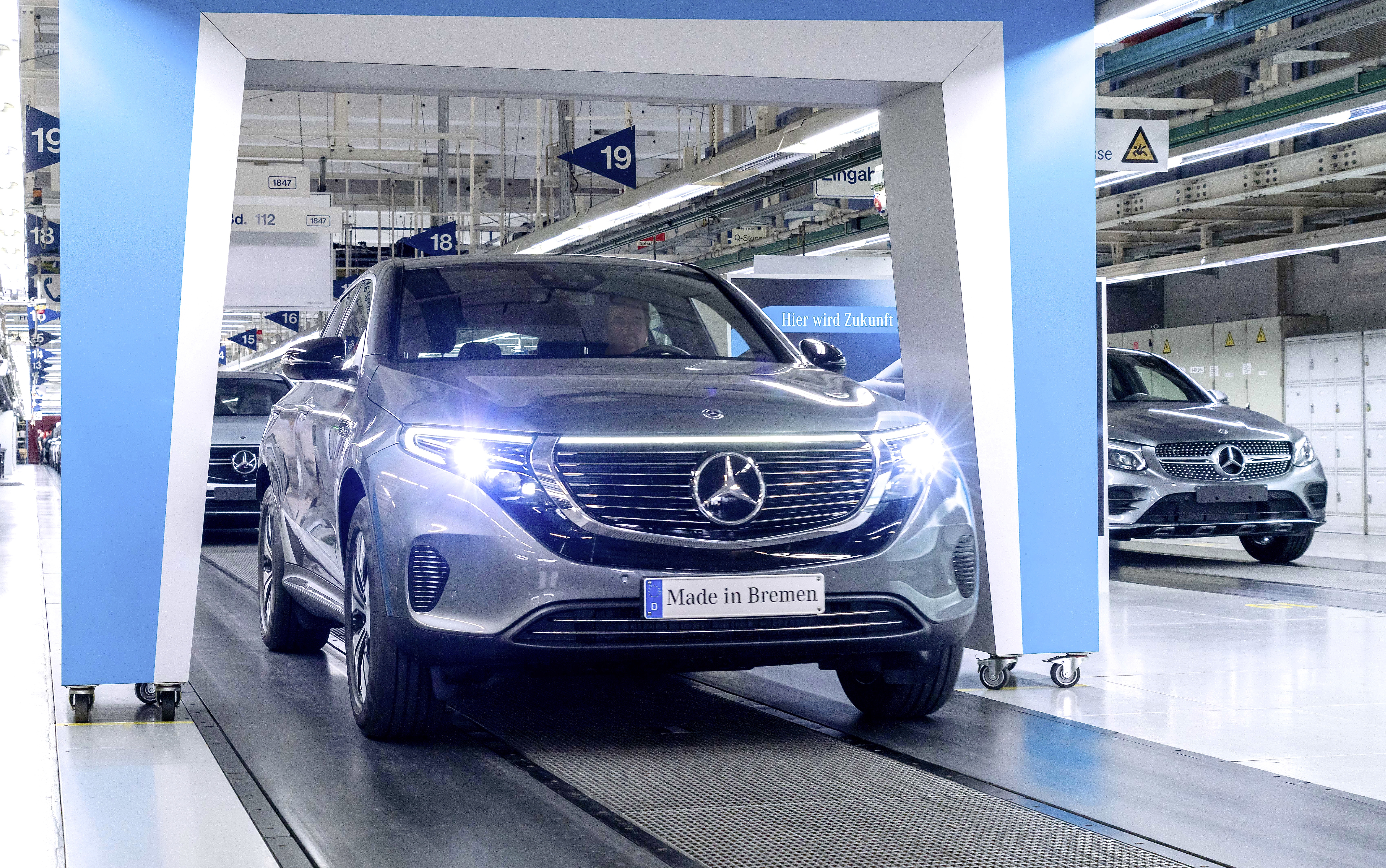 Produktionsstart des Mercedes-Benz EQC im Werk Bremen.
Foto: Auto-Medienportal.Net/Daimler