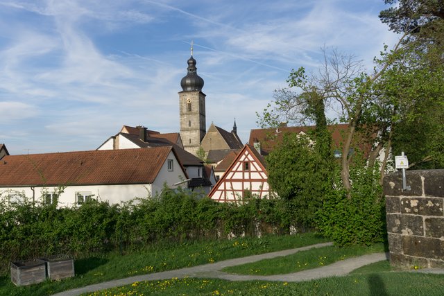Blick von der Bastion auf die Forchheimer Martinskirche | Foto: R. Rosenbauer