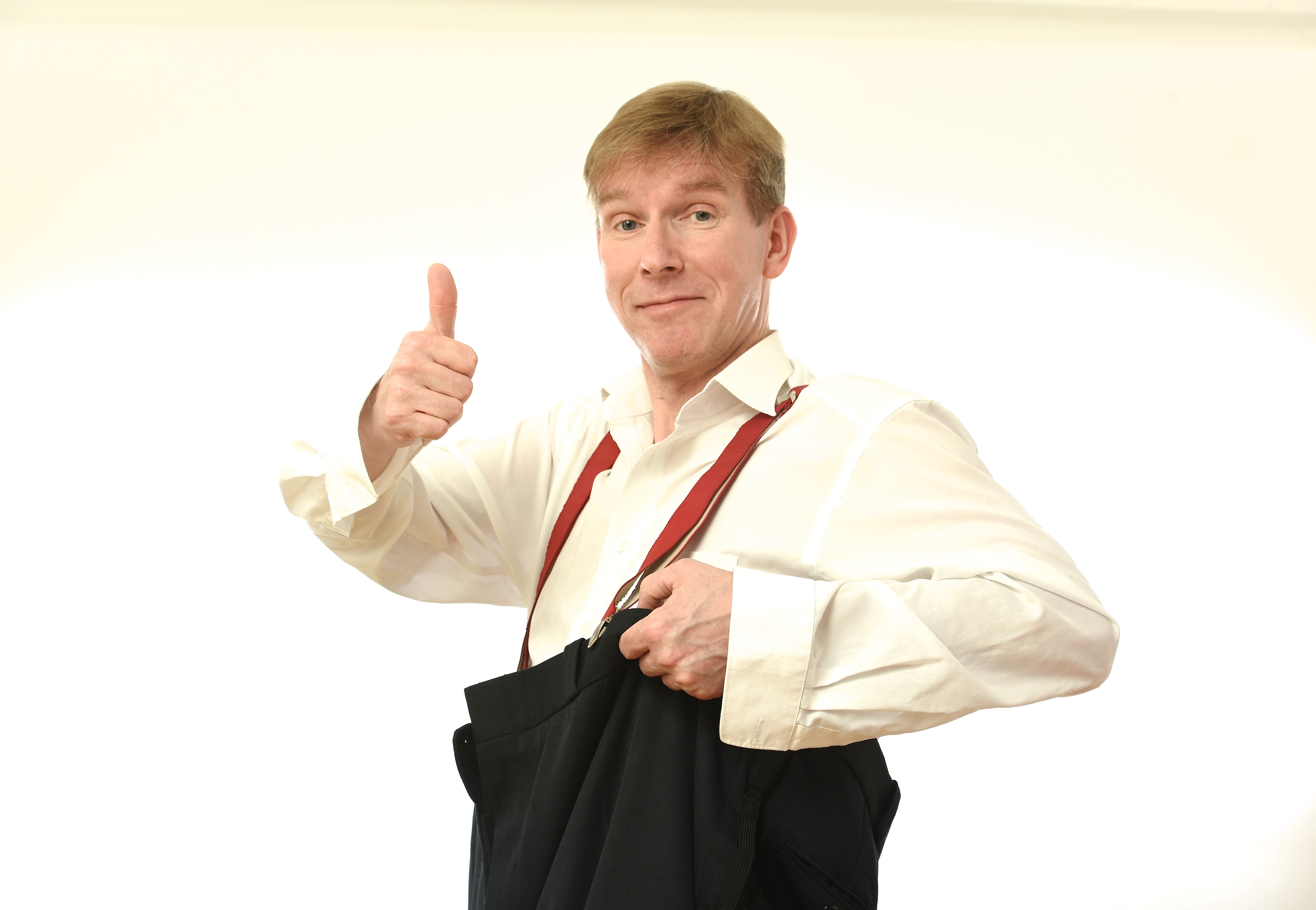Peter Vollmer gibt sich die Ehre im Fifty-Fifty.
Foto: © Ulrike Reinker