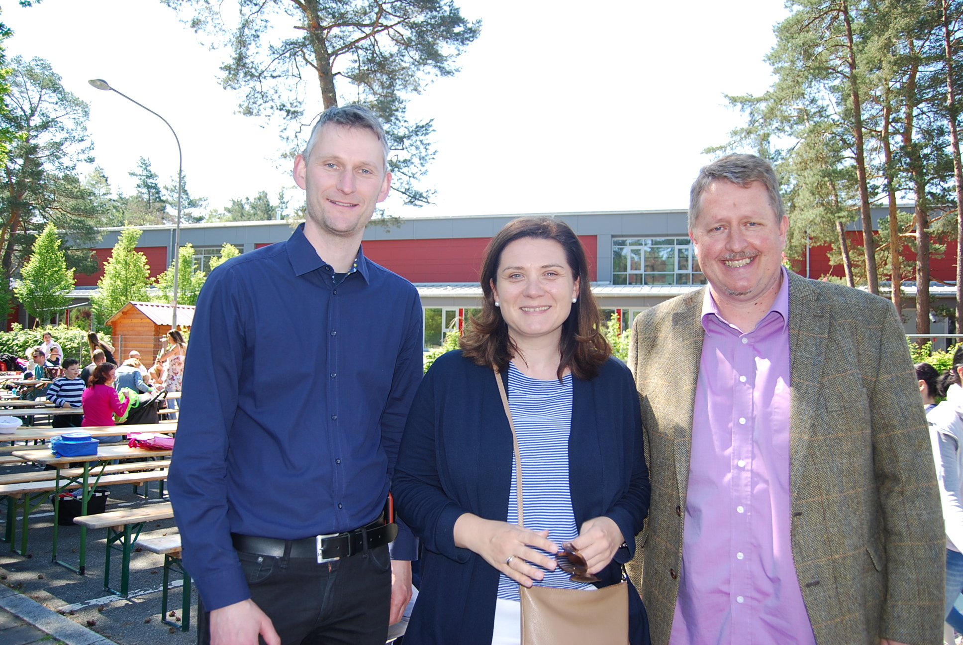 3. Bürgermeister Thiemo Graf, Landrätin Cornelia Trinkl und Pastoralreferent Otmar Herzing