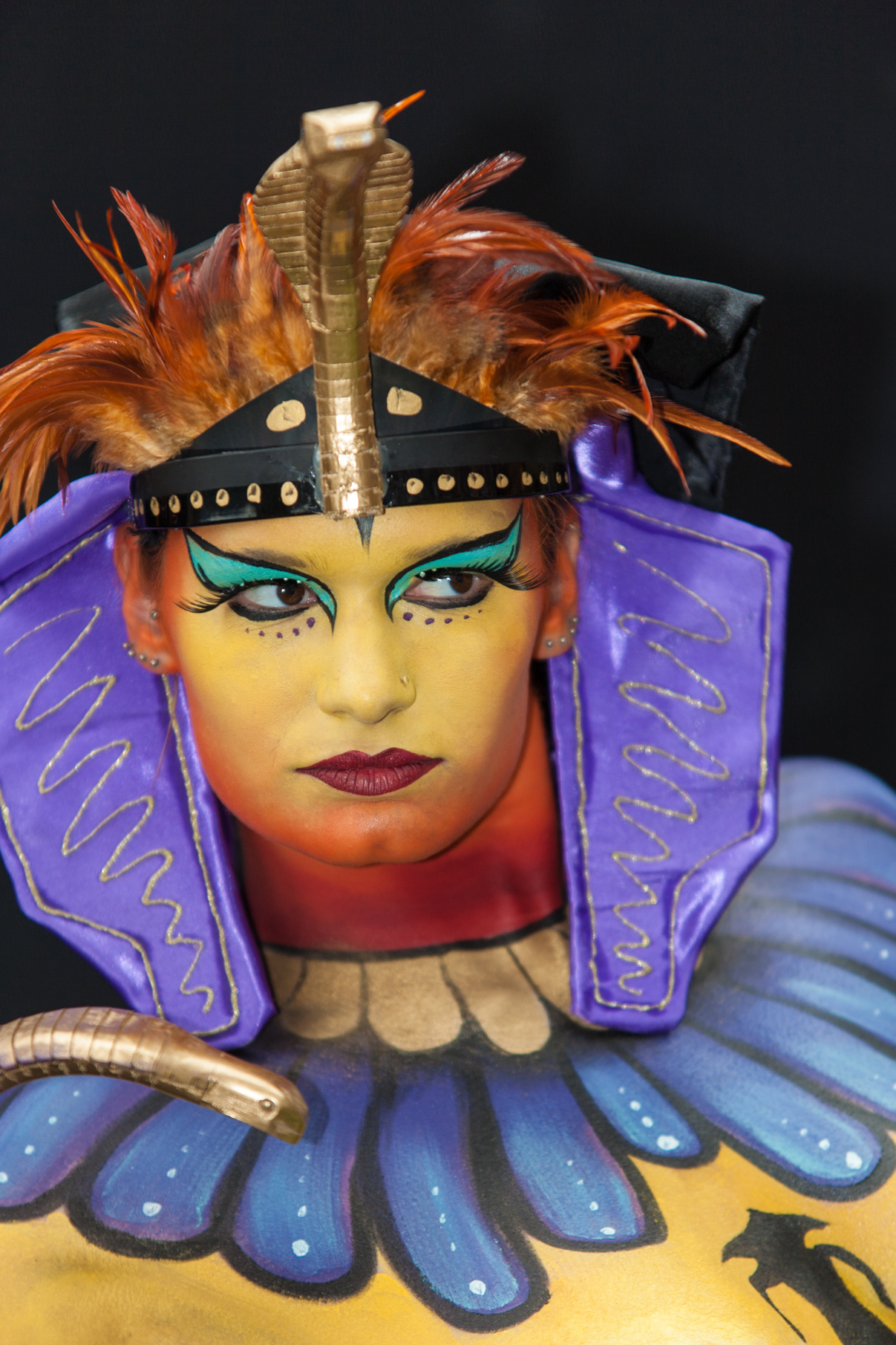 Mit der Airbrushmaschine sind auch kreative Bodypaintings machbar.