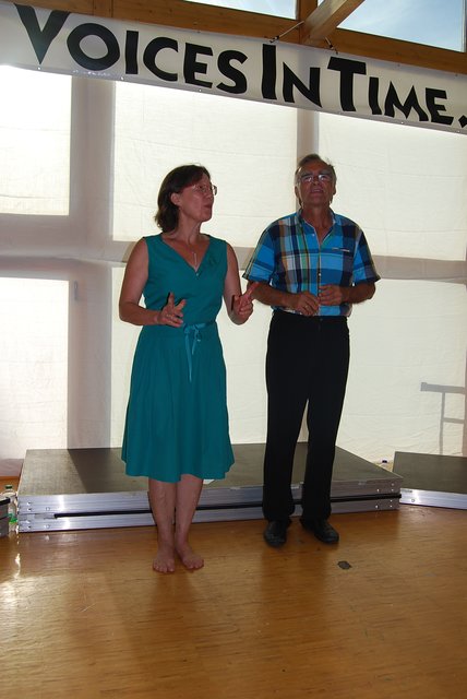 Elke und Reinhard Zimmermann bei der Begrüßung