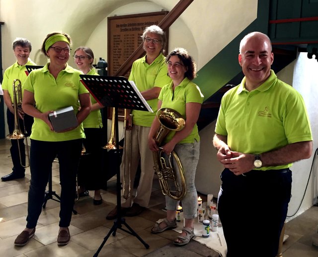 Motto im Röthenbacher Posaunenchor: „Don’t worry, be happy“ | Foto: Foto: Petra Hippelein