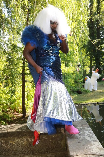 Pausenunterhaltung am Festspielteich in Anlehnung an "Tannhäuser"