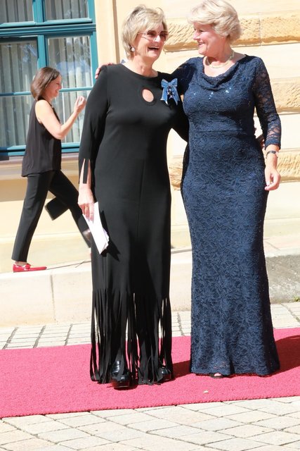 Fürstin Gloria von Thurn und Taxis mit Staatsministerin für Kultur und Medien Professorin Monika Grütters