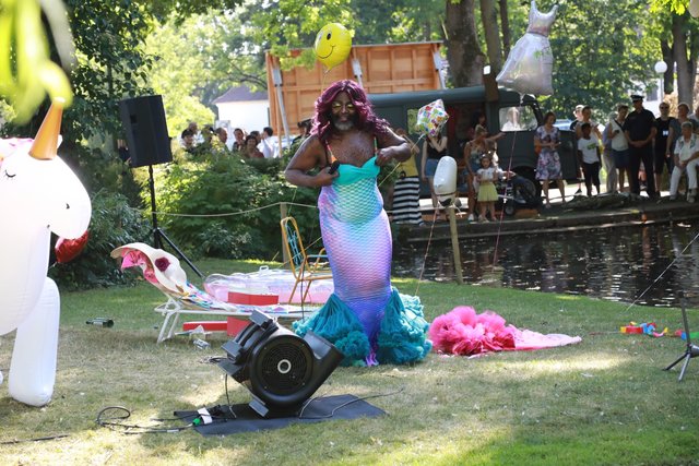 Pausenunterhaltung am Festspielteich in Anlehnung an "Tannhäuser"