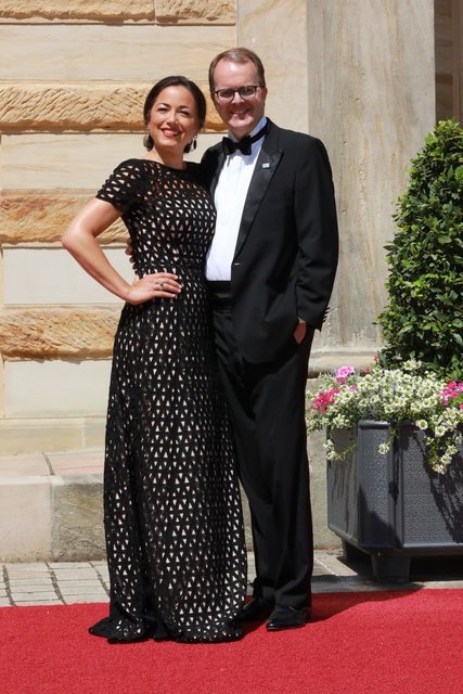 Landtags-Vizepräsident Markus Rinderspacher mit Lebensgefährtin Franziska Rabl