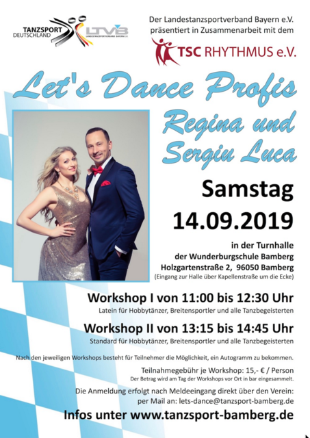 Infos zu den Workshops mit Regina und Sergiu Luca.