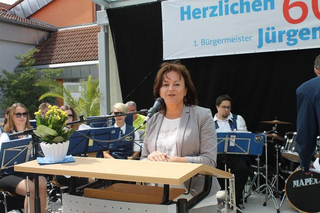 Marlene Mortler bei ihrem Grußwort. | Foto: © Victor Schlampp
