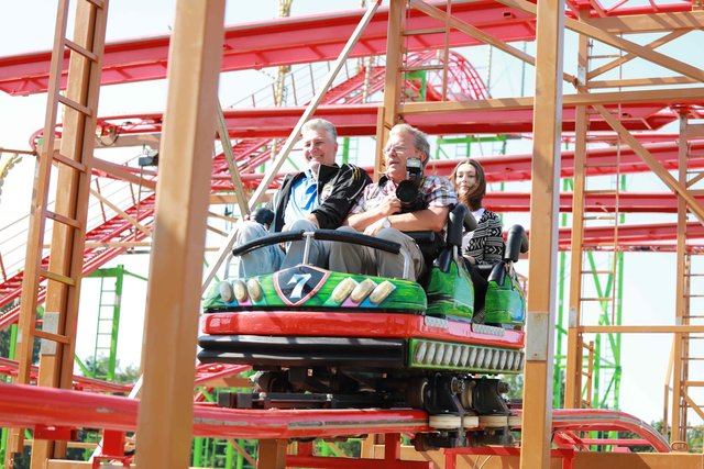 Erster Rundgang am Herbstvolksfest 2019.  | Foto: Udo Dreier