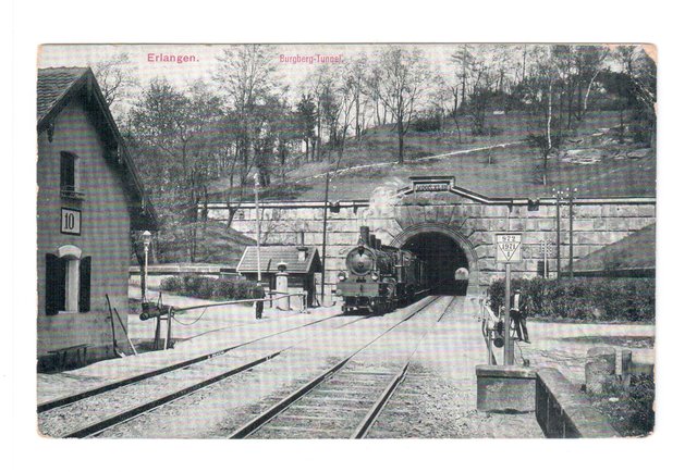 
Diese Ansicht des Burgbergtunnels ist um 1910 entstanden 