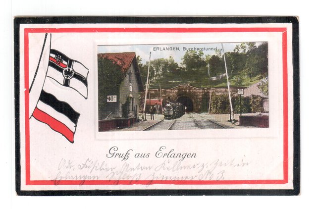 Die Postkarte eines Soldaten aus dem Kriegslazarett Erlangen 1915 