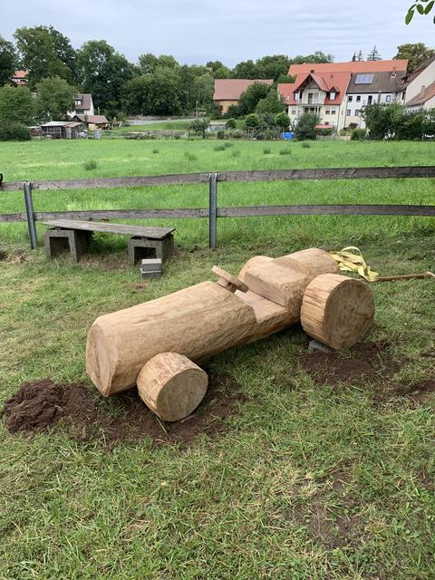 Der neuen Traktor entstand ebenfalls in Handarbeit..�