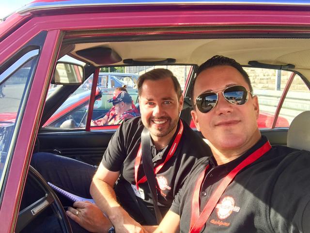 Landtagsabgeordneter Jochen Kohler (li.) mit seinem Piloten, MarktSpiegel-Chefredakteur Peter Maskow