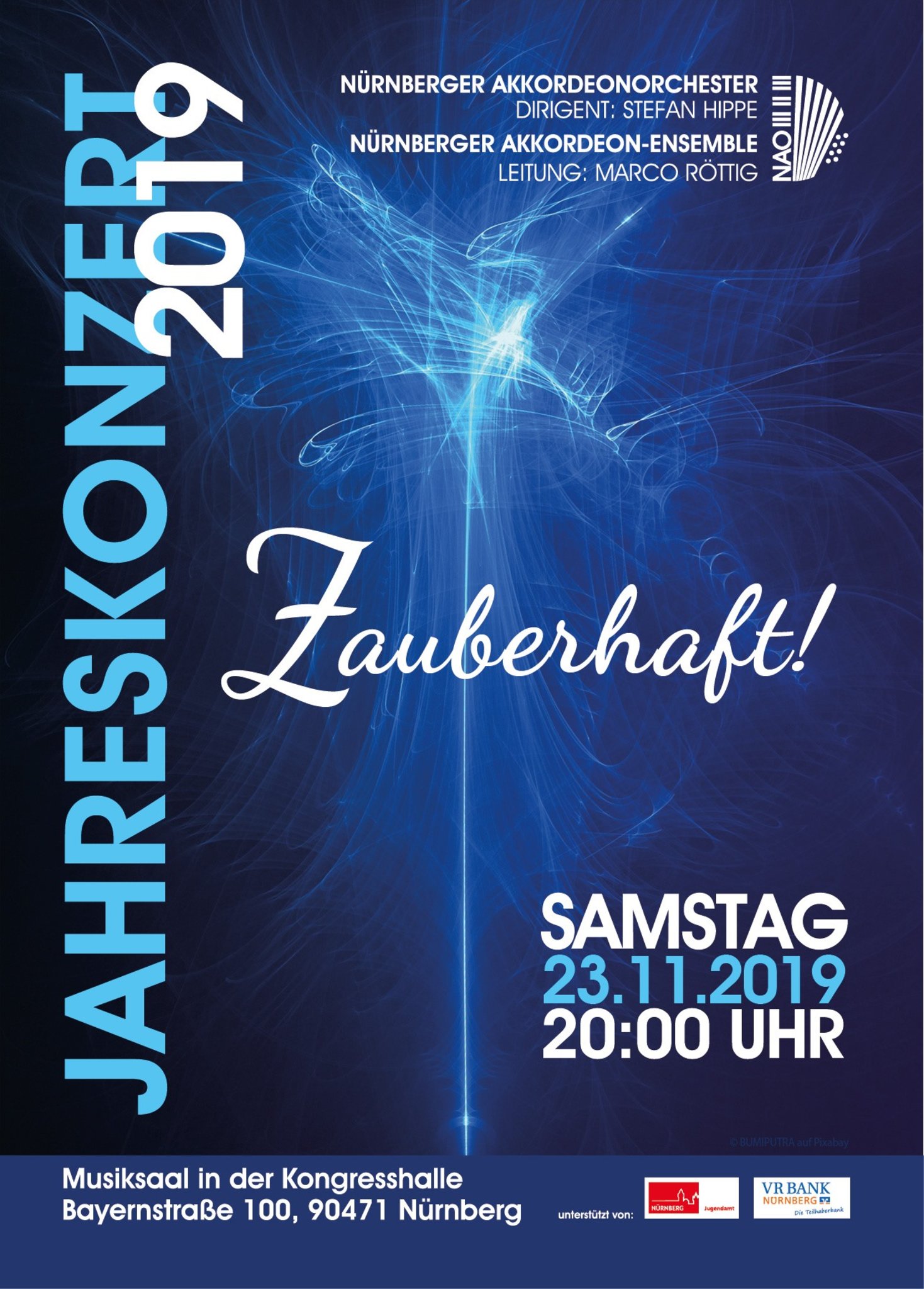 Jahreskonzert 2019 Des Nurnberger Akkordeonorchesters Zauberhaft