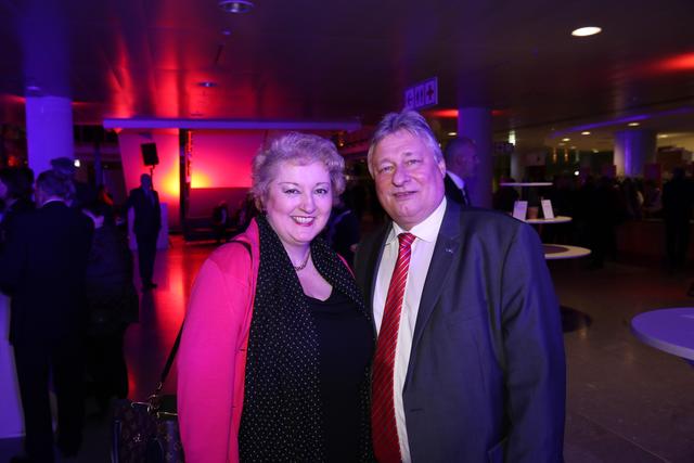 Fürths CSU-Landtagsabgeordnete Petra Guttenberger und SPD-Bundestagsabgeordneter Martin Burkert. | Foto: Udo Dreier, John R. Braun