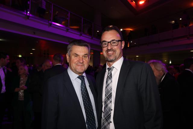 CSU-Stadtrat Kilian Sendner (li.) und Tucher-Gastronomiedirektor Jörg Träger. | Foto: Udo Dreier, John R. Braun