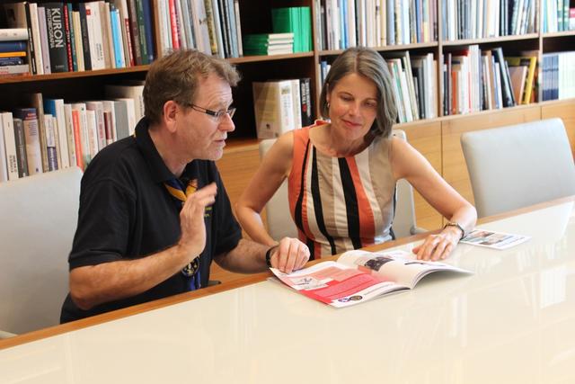 Deutsche Botschaft in Warschau, v.l.n.r.: Harald Rosteck, Botschaftsrätin Frau Jung