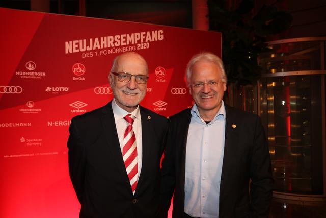 Günther Koch (li.), FCN-Aufsichtsratmitglied und RA Dr. Gerd Lederer. | Foto: John R. Braun