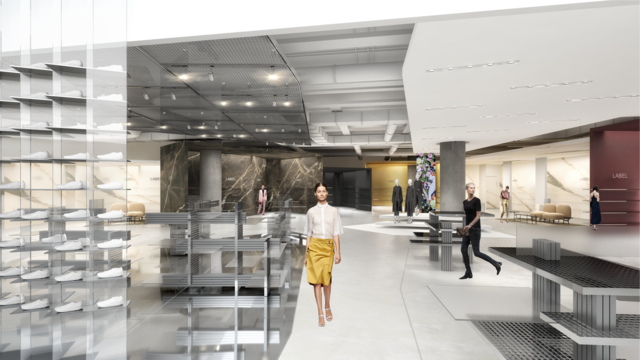 Bis September 2020: Umbau von insgesamt über 11.000 Quadratmetern bei Breuninger in Nürnberg.  | Foto: Blocher Partners