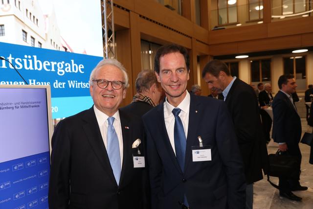 Multi-Unternehmer Hans Wormser (li.) mit Prof. Lucius A. Hemmer, Intendant der Nürnberger Symphoniker. | Foto: John R. Braun