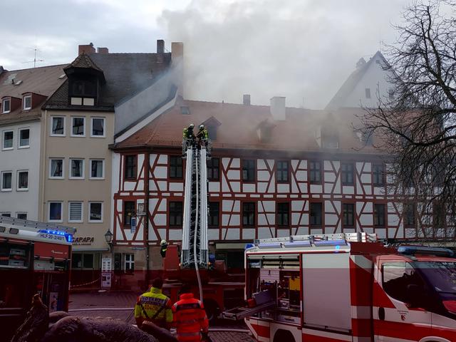 Brand in der Nürnberger Altstadt | Foto: Melanie Admave