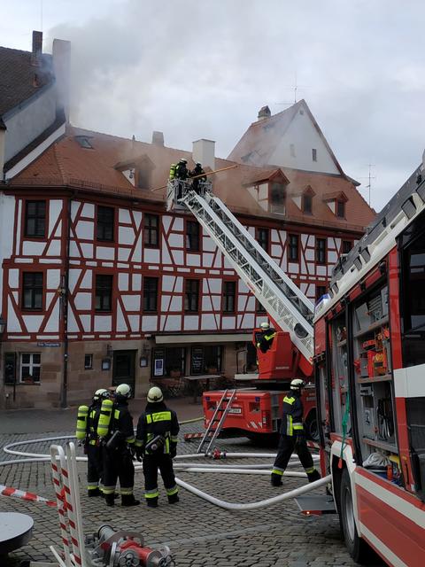 Brand in der Nürnberger Altstadt | Foto: Melanie Admave