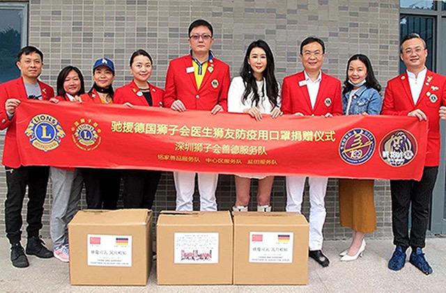 Masken für Zirndorf: Gruß des befreundeten Lions Clubs Shenzhen Shan De | Foto: Lions Club Zirndorf-Franconia