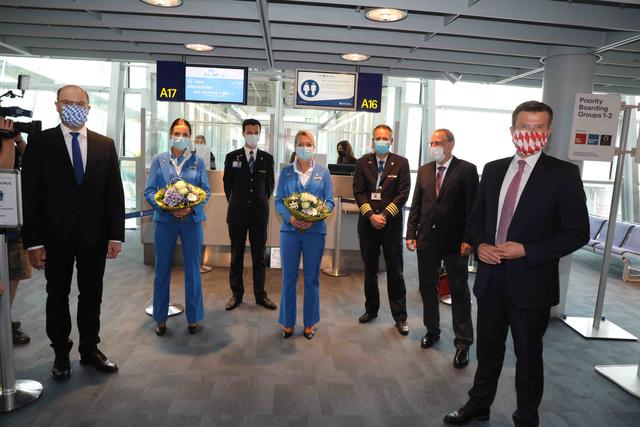 Erster Linienflug ab Nürnberg nach der Corona-Pause. | Foto: Udo Dreier