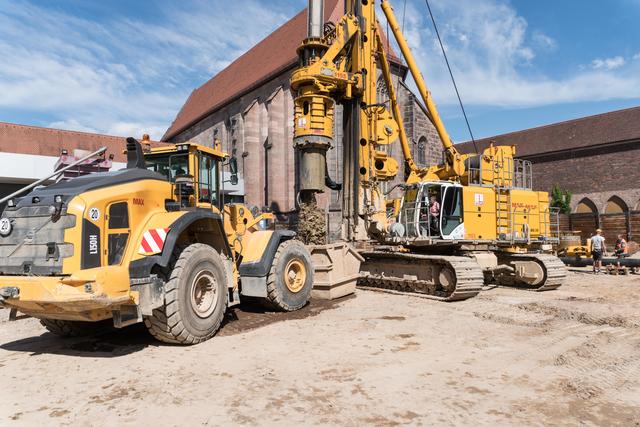 Das neue Tiefdepot des Germanischen Nationalmuseum entsteht (Mai 2018).  | Foto: GNM/Florian Kutzer