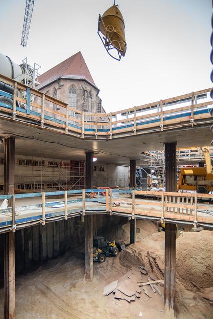 Das neue Tiefdepot des Germanischen Nationalmuseum entsteht (Januar 2019).  | Foto: GNM/Florian Kutzer