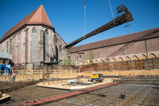 Das neue Tiefdepot des Germanischen Nationalmuseum entsteht (Mai 2018).  | Foto: GNM/Florian Kutzer