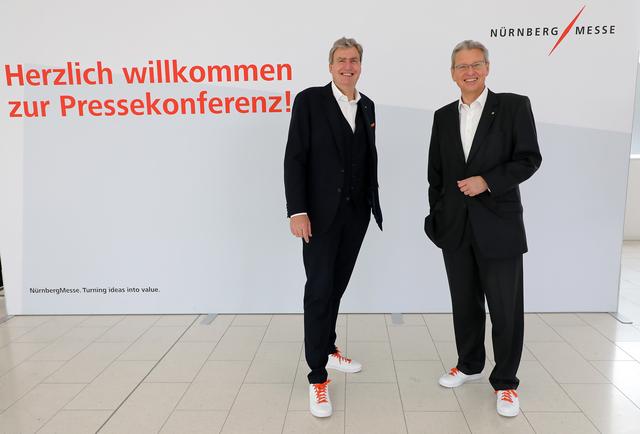 Die Geschäftsführer Peter Ottmann (l.) und Dr. Roland Fleck (r.). | Foto: Ralf Rödel/NürnbergMesse 