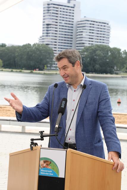 Ministerpräsident Dr. Markus Söder, MdL: „Der Wöhrder See verbindet Naturschutz und Naherholung auf einzigartige Weise. Er ist ein Paradebeispiel einer Re-Ökologisierung in der Stadt.“ | Foto: Udo Dreier