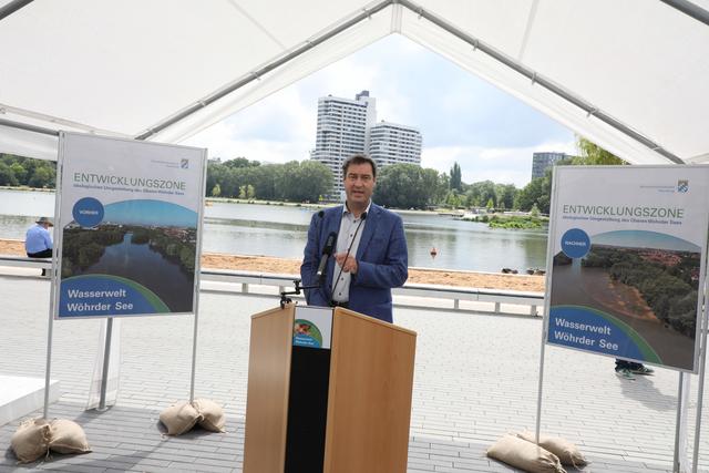 Die Flachwasserbereiche „Inselwelt“ und „Entwicklungszone“ sind ökologisch wertvolle Lebensräume innerhalb der Stadt. | Foto: Udo Dreier