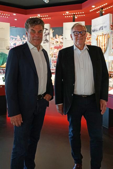 Sportvorstand Dieter Hecking (l.) mit  Aufsichtsvorsitzenden Dr. Thomas Grethlein.  | Foto: 1. FC Nürnberg