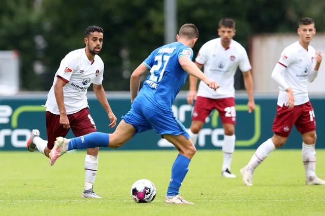 Sapreet Singh (8, 1. FCN), Andrej Kramaric (27, TSG 1899 Hoffenheim).  | Foto: 1. FC Nürnberg/Daniel Marr