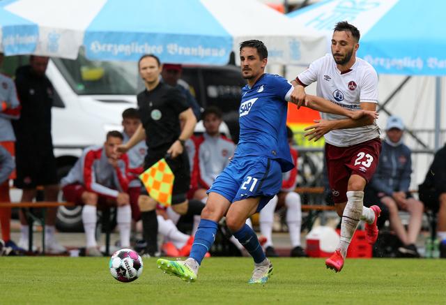 Benjamin Hübner (21, TSG 1899 Hoffenheim), Fabian Schleusener (23, 1. FCN). | Foto: 1. FC Nürnberg/Daniel Marr