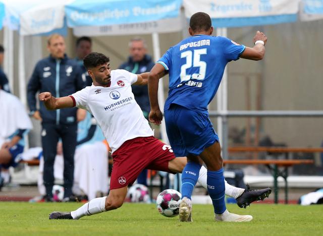 Ekin Celebi (39, 1. FCN) Kevin Akpoguma (25, TSG 1899 Hoffenheim).  | Foto: 1. FC Nürnberg/Daniel Marr