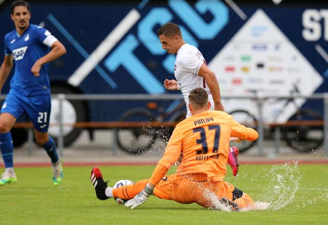 Benjamin Hübner (21, TSG 1899 Hoffenheim), Nikola Dovedan (10, 1. FCN), Luca Philipp (37, TSG 1899 Hoffenheim).  | Foto: 1. FC Nürnberg/Daniel Marr