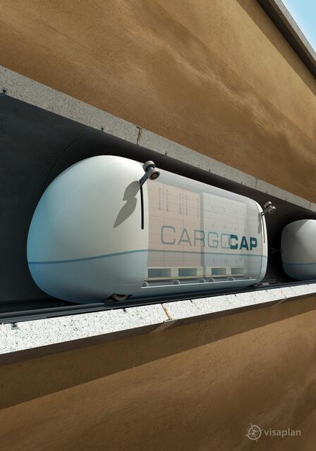 Mit CargoCap gelangen Waren und Pakete durch unterirdische Röhren von einem Verteilzentrum am Stadtrand an ihre Ziele in der Stadt. | Foto: CargoCap GmbH