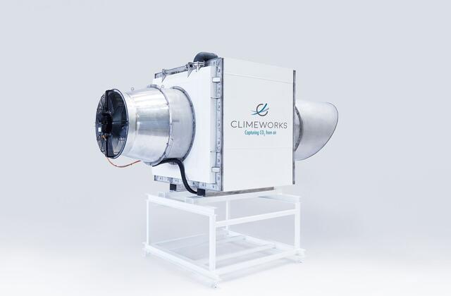 Climeworks: Dieser Kollektor filtert CO2 aus der Luft, das anschließend als Rohstoff verwendet werden kann. | Foto:  Climeworks AG