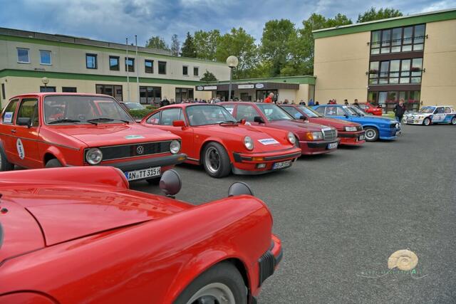 Startaufstellung vor dem Hotel Selau. | Foto: Fotos: Autohaus Macht, Carshooting Franken, HR Pics, Geo-Select Foto Art