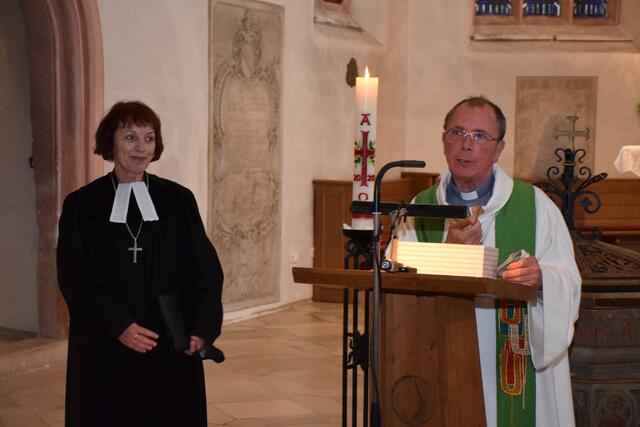 Ein besonderer Termin auch für Dekanin Almut Held und Dekan André Hermany, die erstmals gemeinsam predigten. | Foto: Roland Beck
